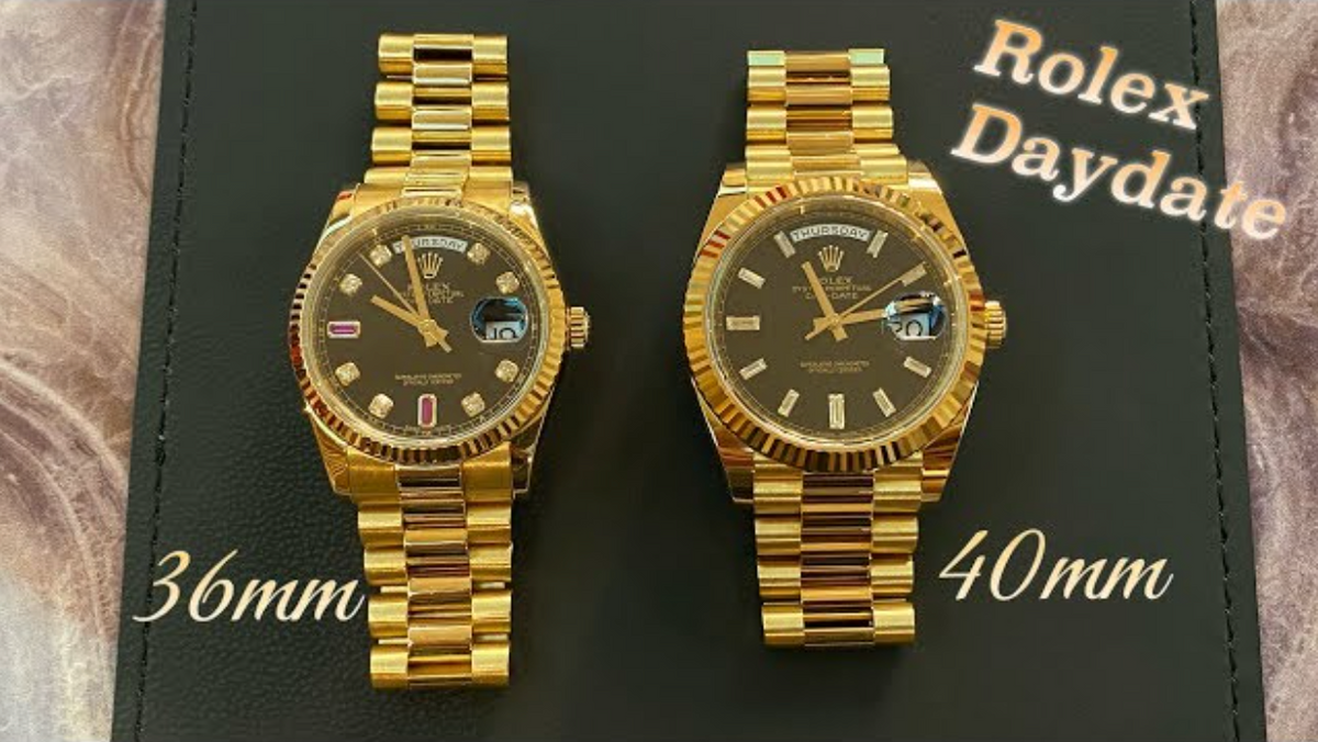 Rolex Day Date Watch: 36mm vs 40mm Full Comparison Guide