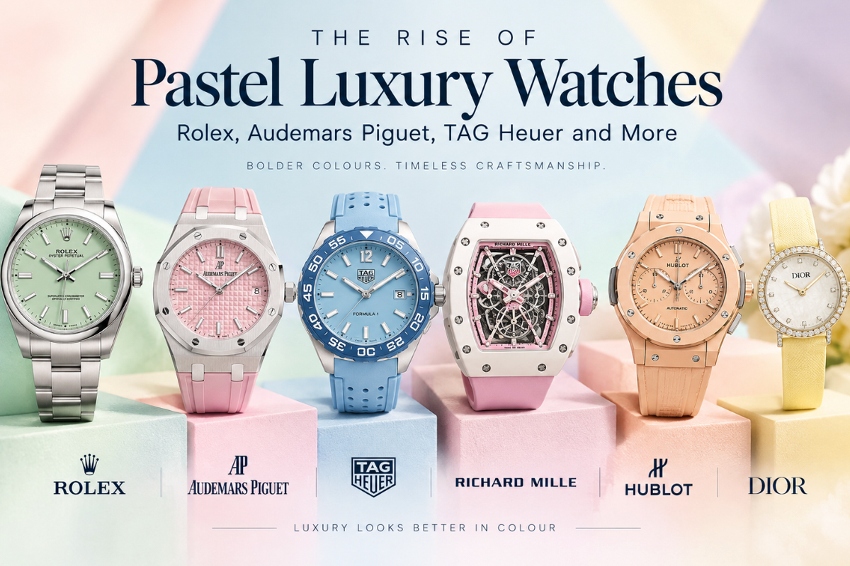 The Rise of Pastel Luxury Watches: Rolex, Audemars Piguet & More