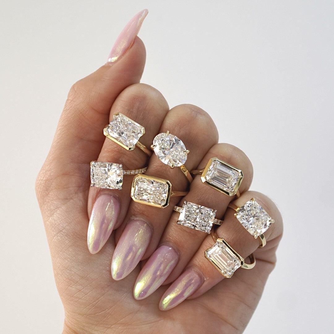 East-West Engagement Rings