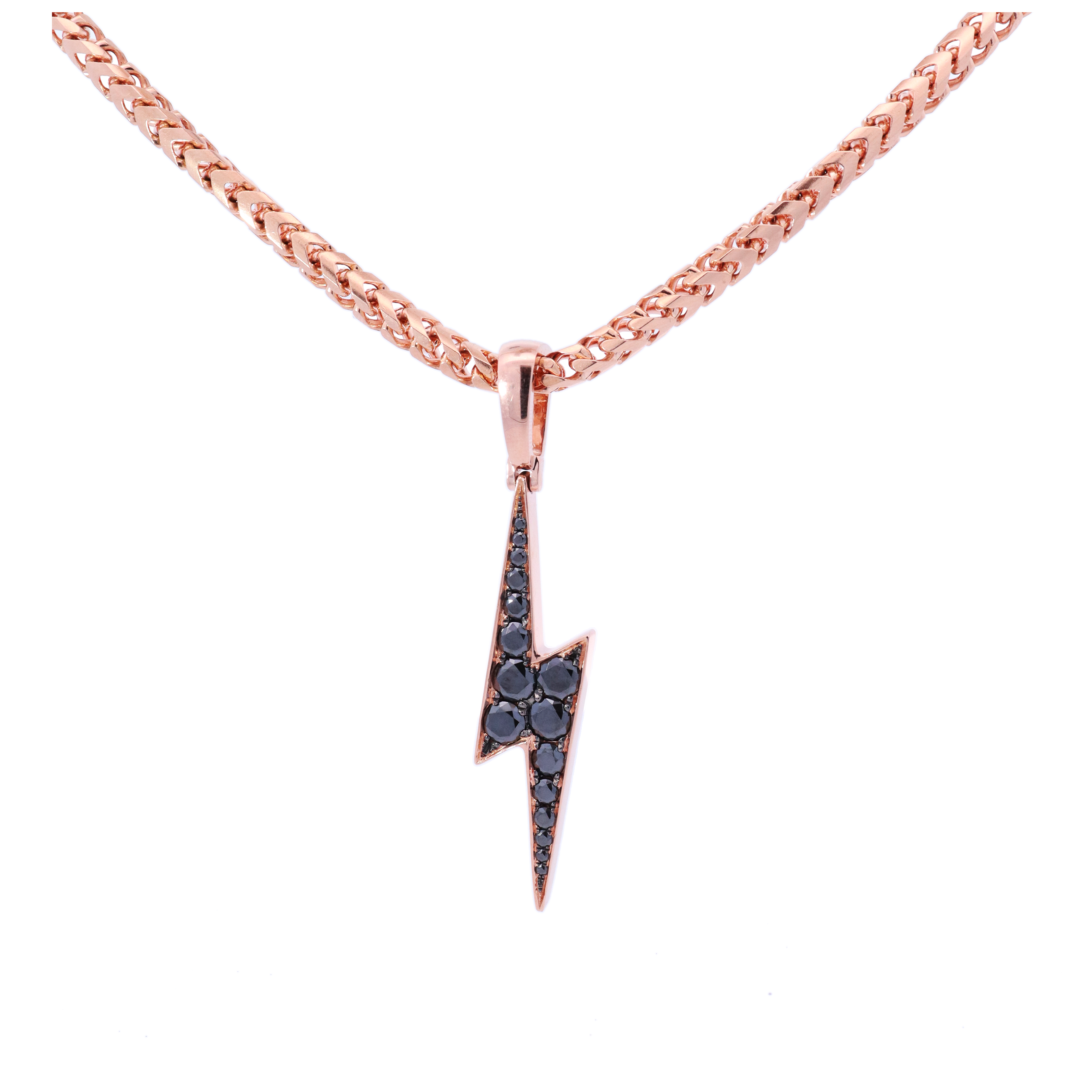 DeeJay Silver Collection - Rose Gold Lightning Bolt