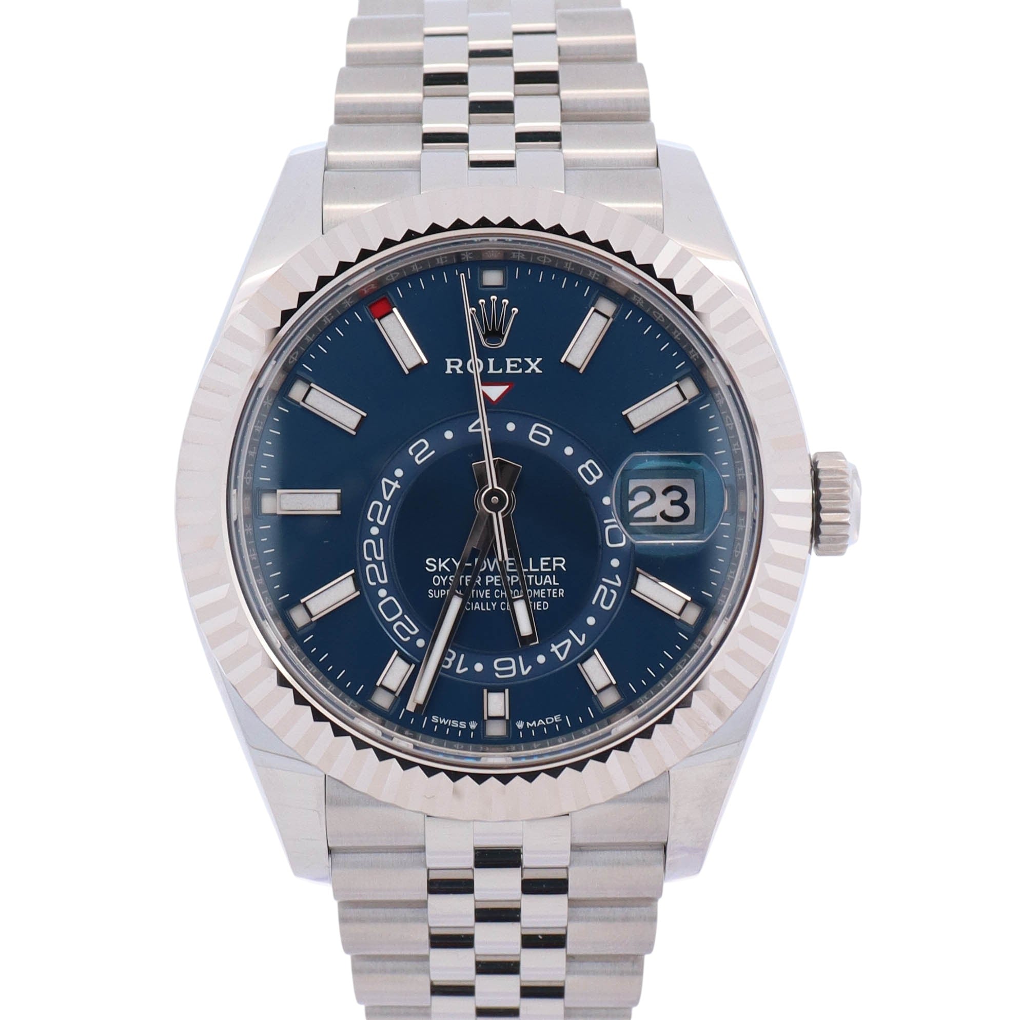 Rolex Sky-Dweller 42mm Blue Dial Watch Ref# 336934