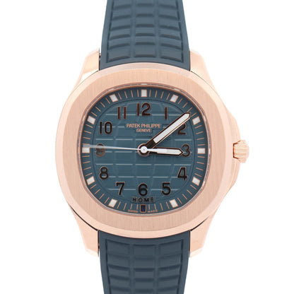 Patek Philippe Aquanuat 38.8mm Blue Dial Watch Ref# 5269R-001