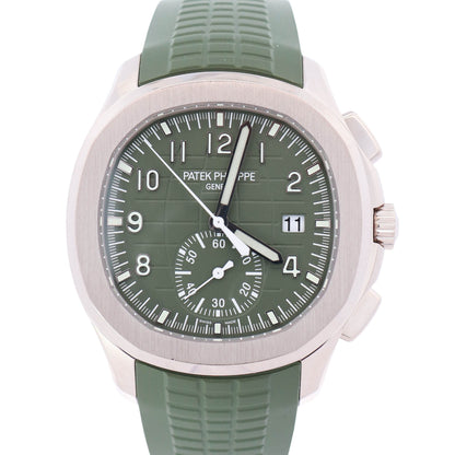 Patek Philippe Aquanaut 42mm Green Dial Watch Ref# 5968G-010