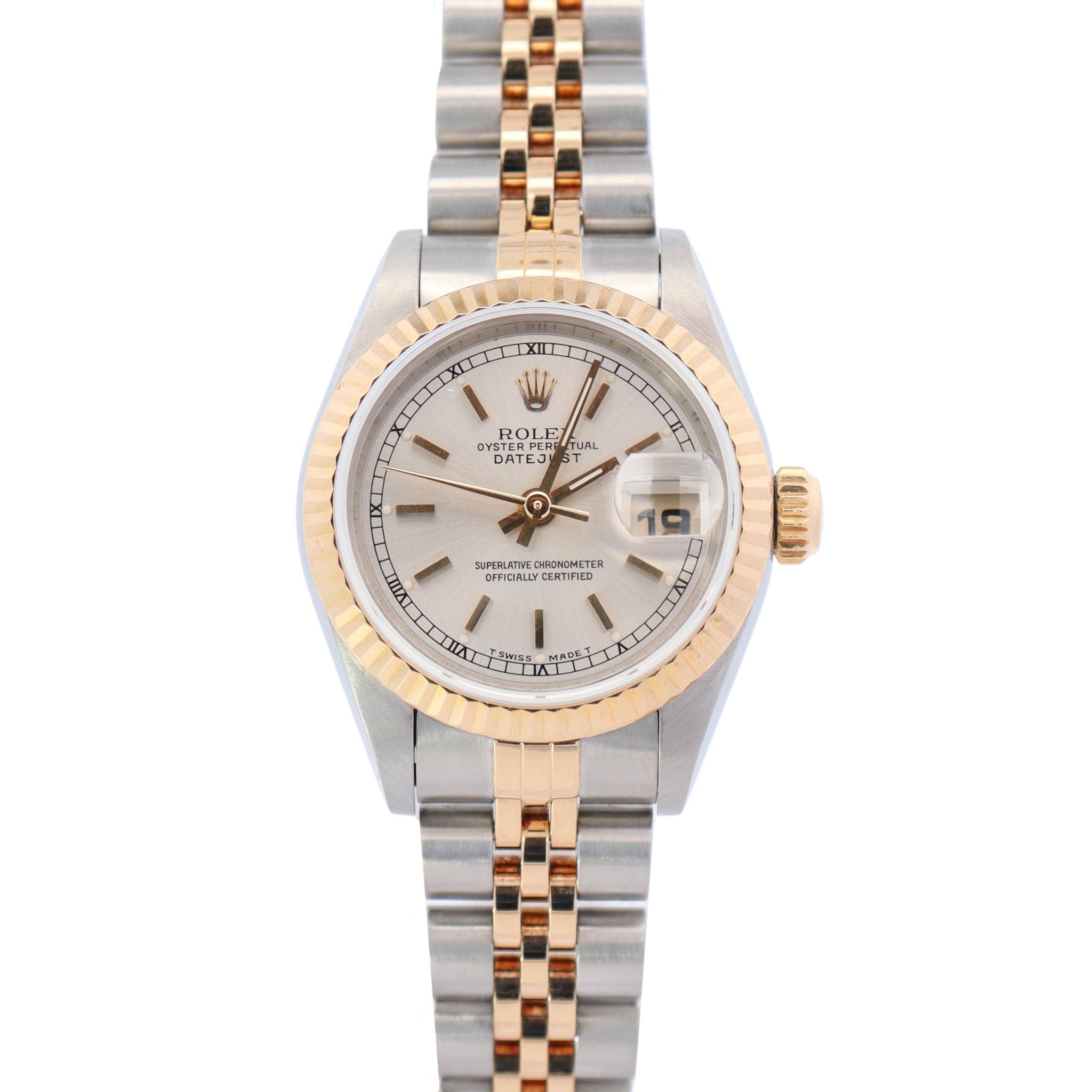 Rolex Datejust 26mm Silver Dial Watch Ref# 69173