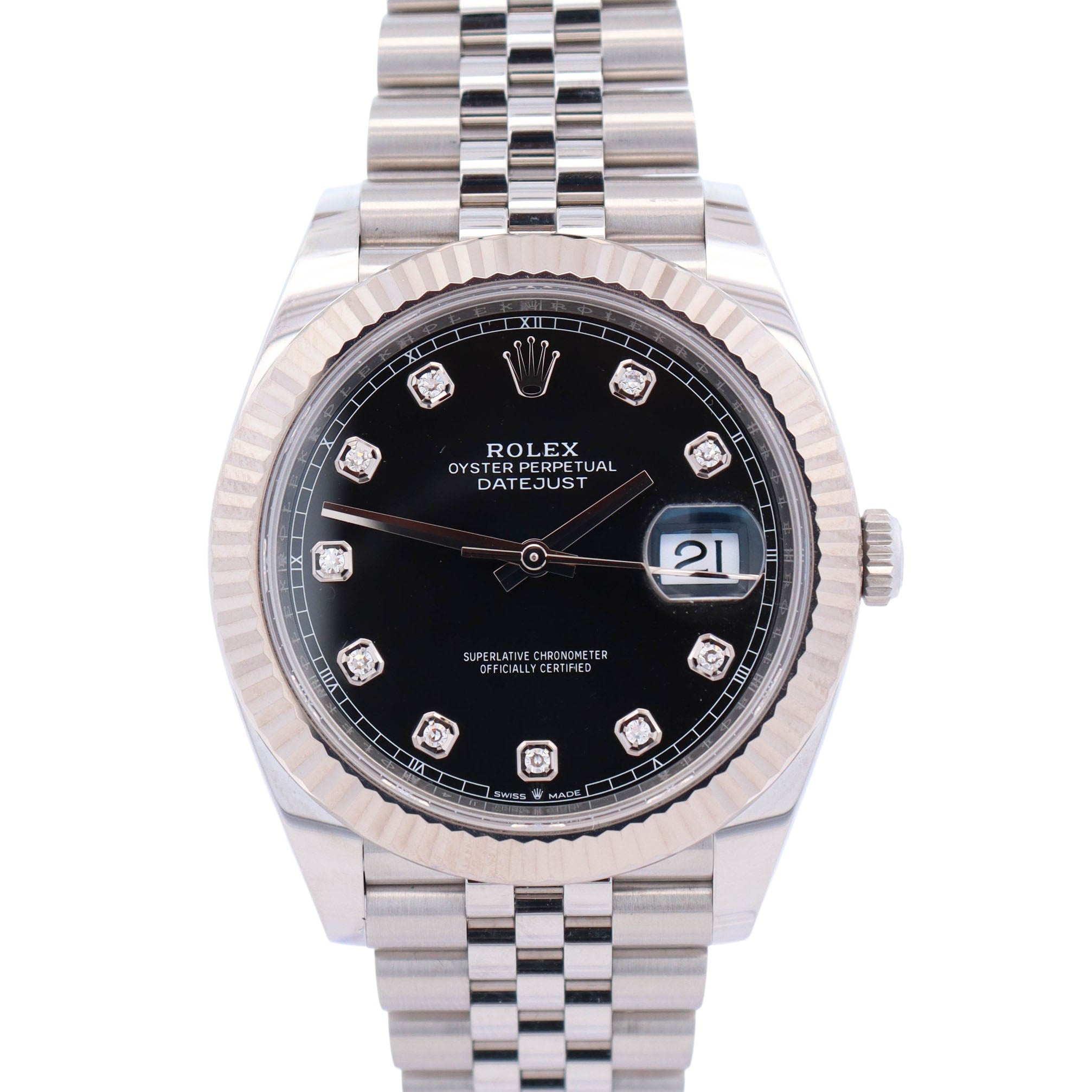 Rolex Datejust 41mm Black Dial Watch Ref# 126334