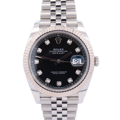 Rolex Datejust 41mm Black Dial Watch Ref# 126334 - Happy Jewelers Fine Jewelry Lifetime Warranty