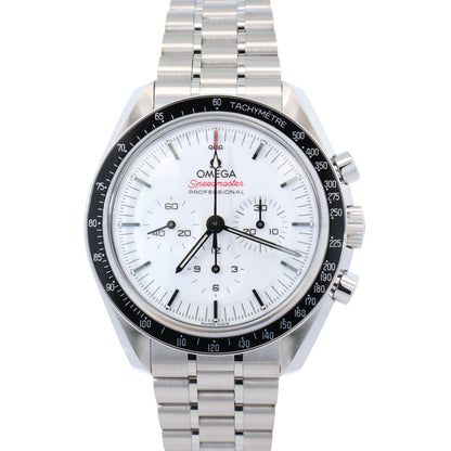 Omega Speedmaster 42mm White Dial Watch Ref# 310.30.42.50.04.001 - Happy Jewelers Fine Jewelry Lifetime Warranty