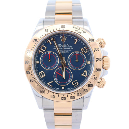 Rolex Daytona 40mm Racing Blue Dial Watch Ref# 116523