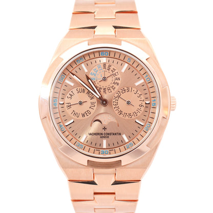 Vacheron Constantin Overseas Perpetual Calendar Ultra Thin 41.5mm Pink Gold Dial Watch Ref# 4300V/220R-H144