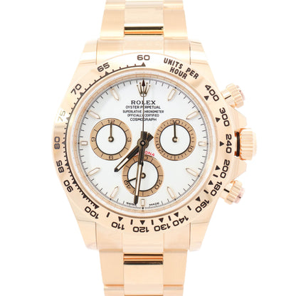 Rolex Daytona 40mm White Dial Watch Ref# 126508