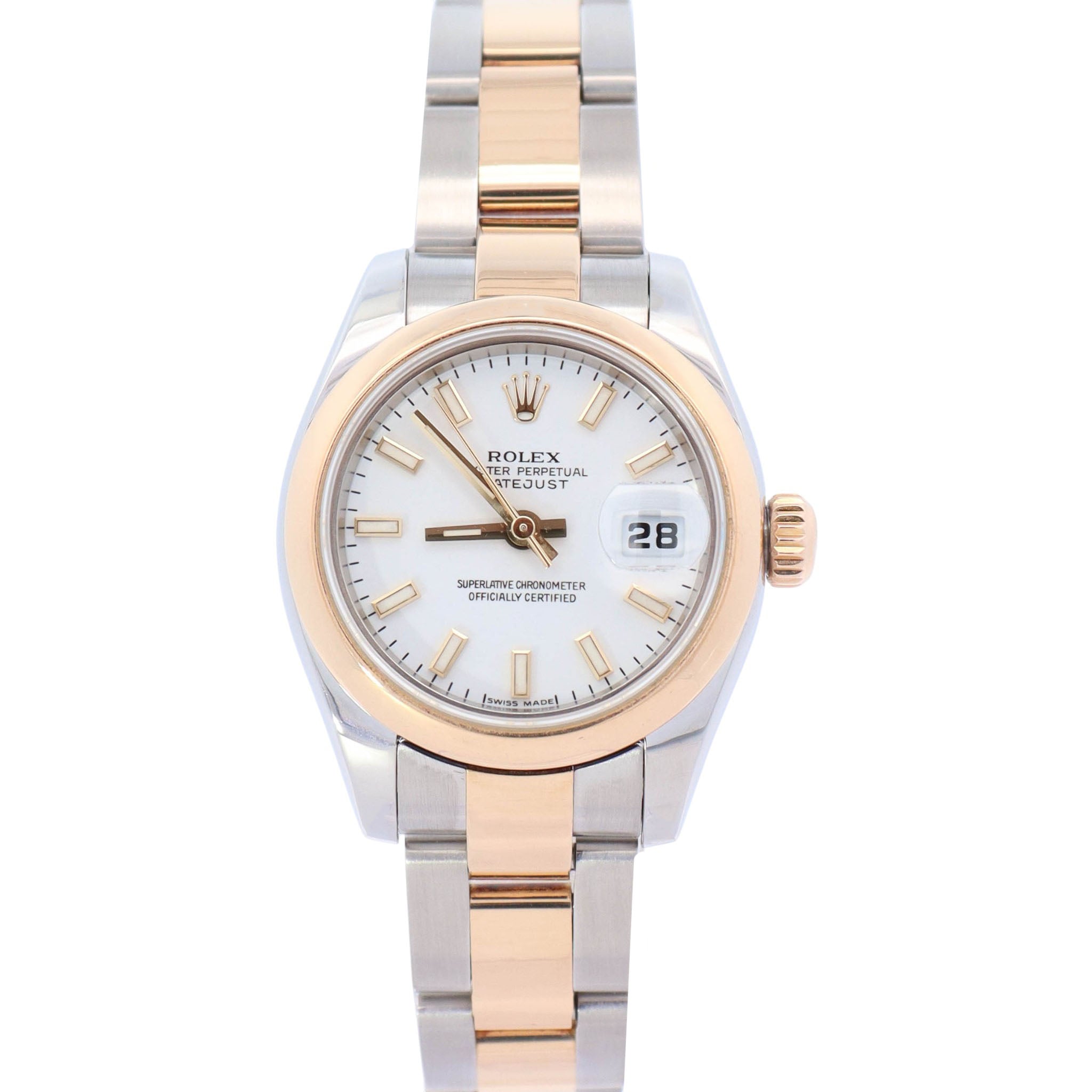 Rolex Datejust 26mm White Dial Watch Ref# 179163