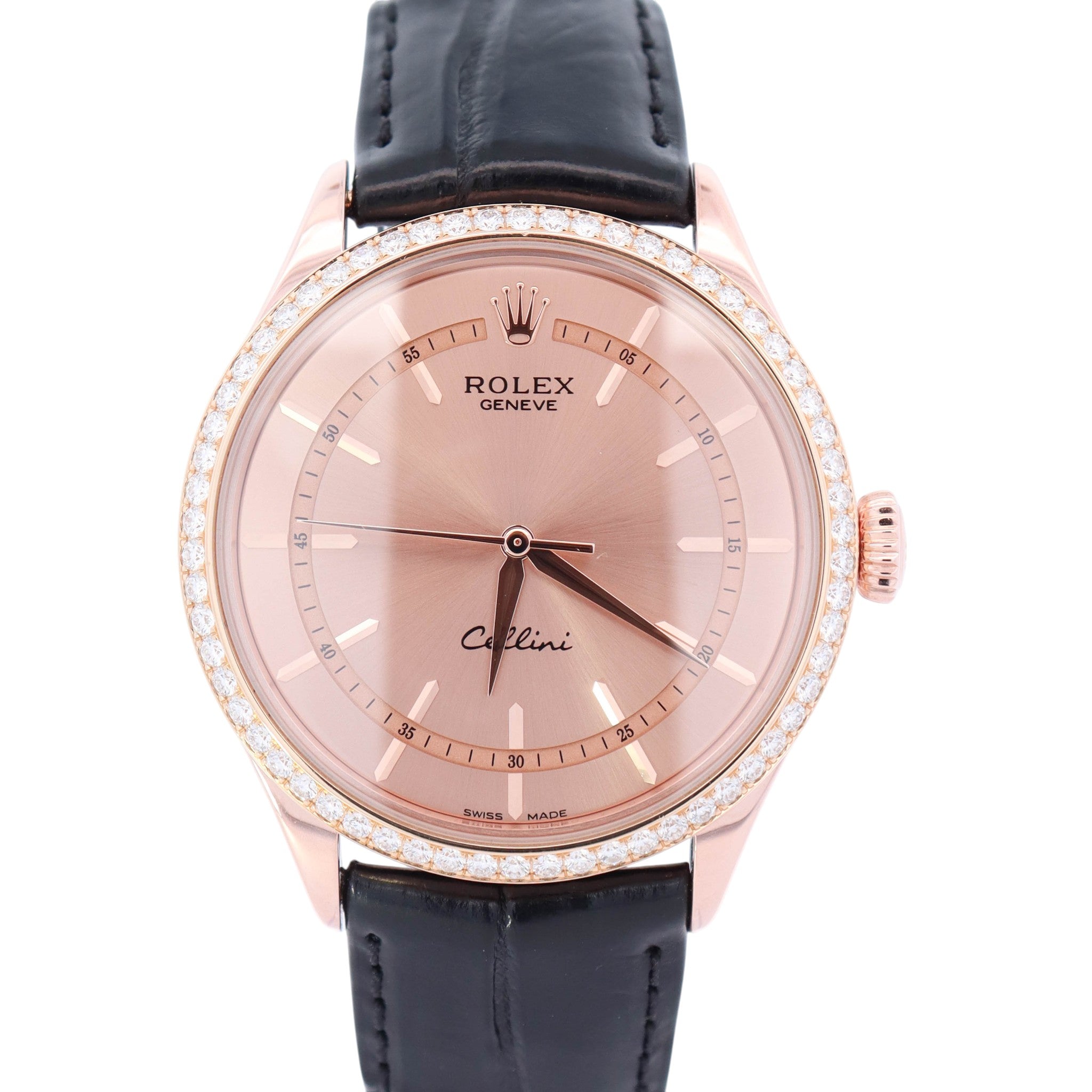 Rolex Cellini 39mm Pink Dial Watch Ref# 50705RBR