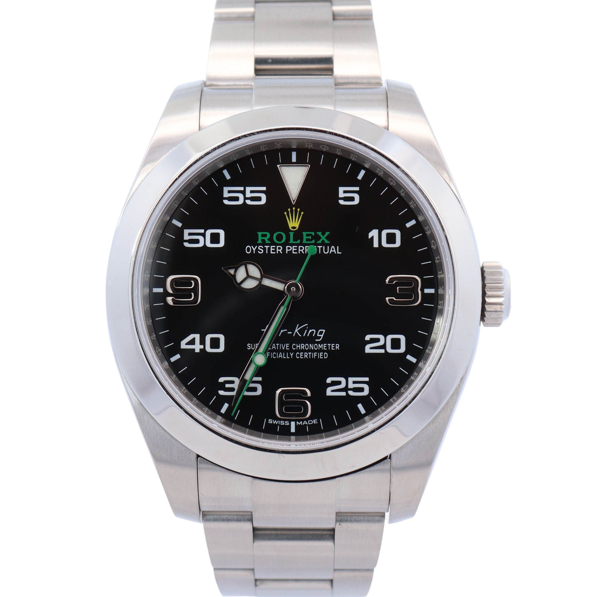 Rolex Air-King 40mm Black Arabic Dial Watch Ref# 116900