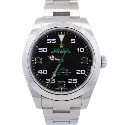 Rolex Air-King 40mm Black Arabic Dial Watch Ref# 116900