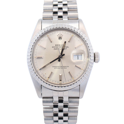 Rolex Datejust 36mm Silver Dial Watch Ref# 16030 - Happy Jewelers Fine Jewelry Lifetime Warranty