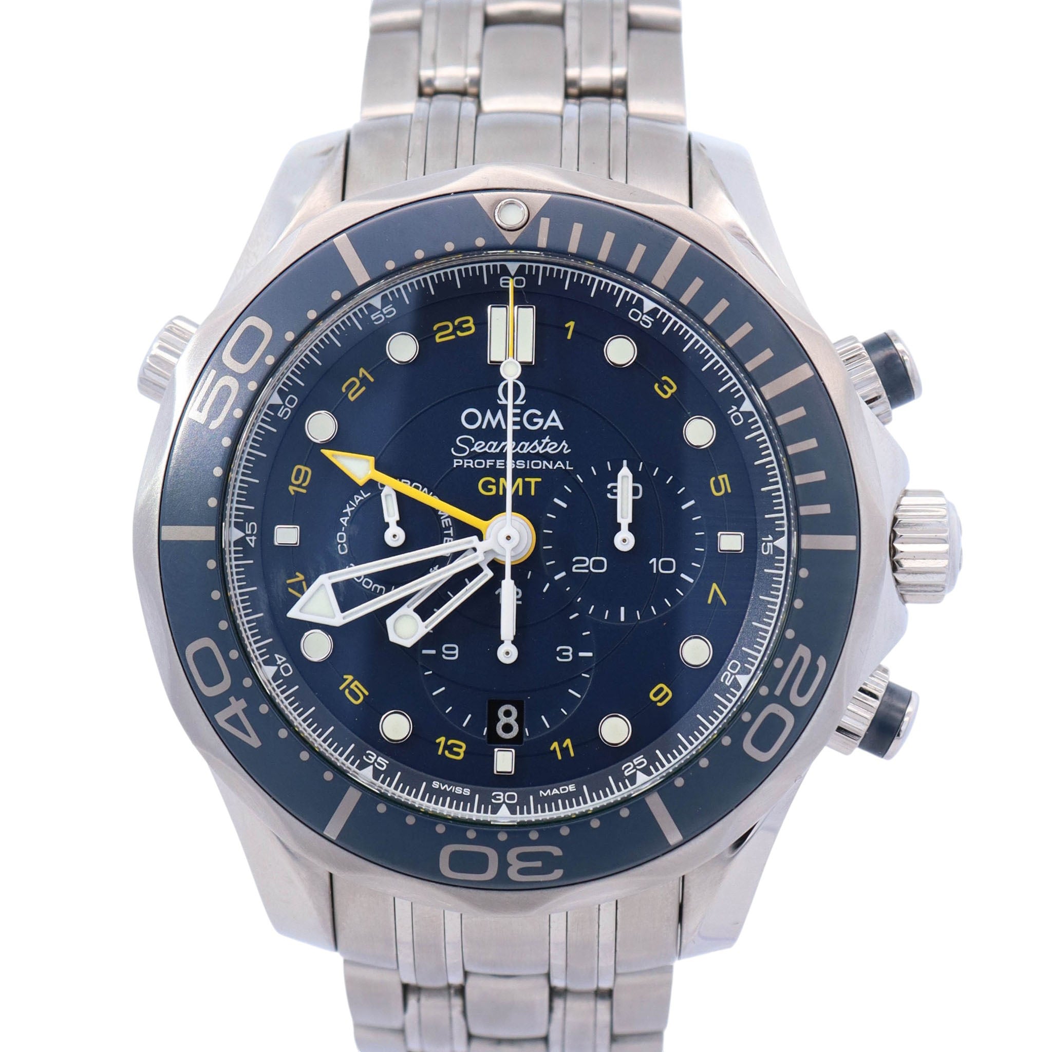 Omega Seamaster 44 mm Blue Dial Watch Ref# 212.30.44.52.03.001