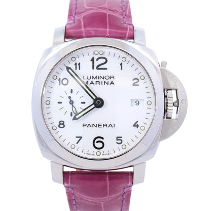 Panerai Luminor 42mm White Dial Watch Ref# PAM00523 - Happy Jewelers Fine Jewelry Lifetime Warranty