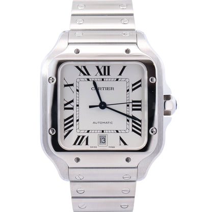 Cartier Santos 40mm White Dial Watch Ref# WSSA0018 - Happy Jewelers Fine Jewelry Lifetime Warranty