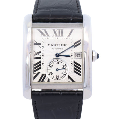 Cartier Tank MC Large 44mm Silver Dial Watch Ref: # W5330003
