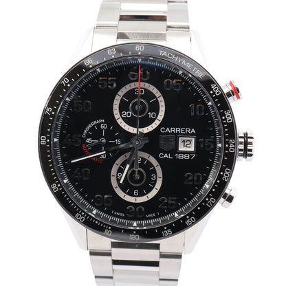 Tag Heuer Carrera 43mm Black Dial Watch Ref# CAR2A10-BA0799 - Happy Jewelers Fine Jewelry Lifetime Warranty