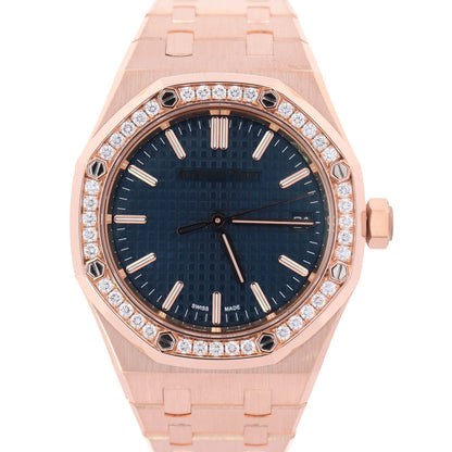 Audemars Piguet Royal Oak 3mm Blue Dial Watch Ref#  77451OR.ZZ.1361OR.02 - Happy Jewelers Fine Jewelry Lifetime Warranty