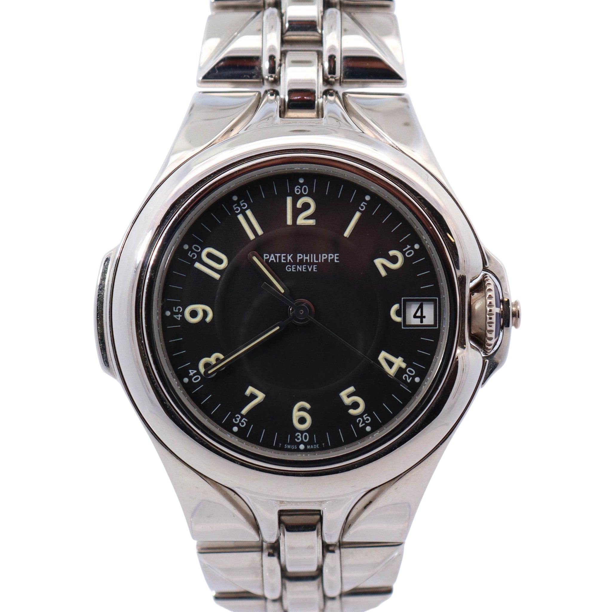 Patek Philippe Sculpture 37mm Black Dial Watch Ref# 5091/1A-010