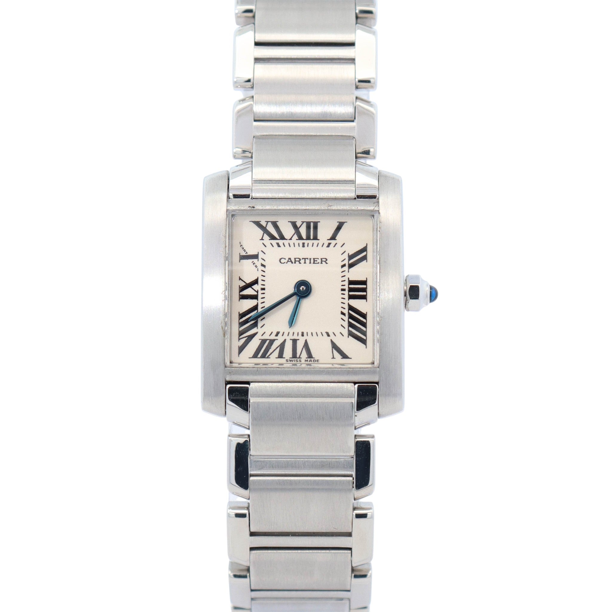 Cartier Tank 20mm Ivory Dial Watch Ref# W51008Q3