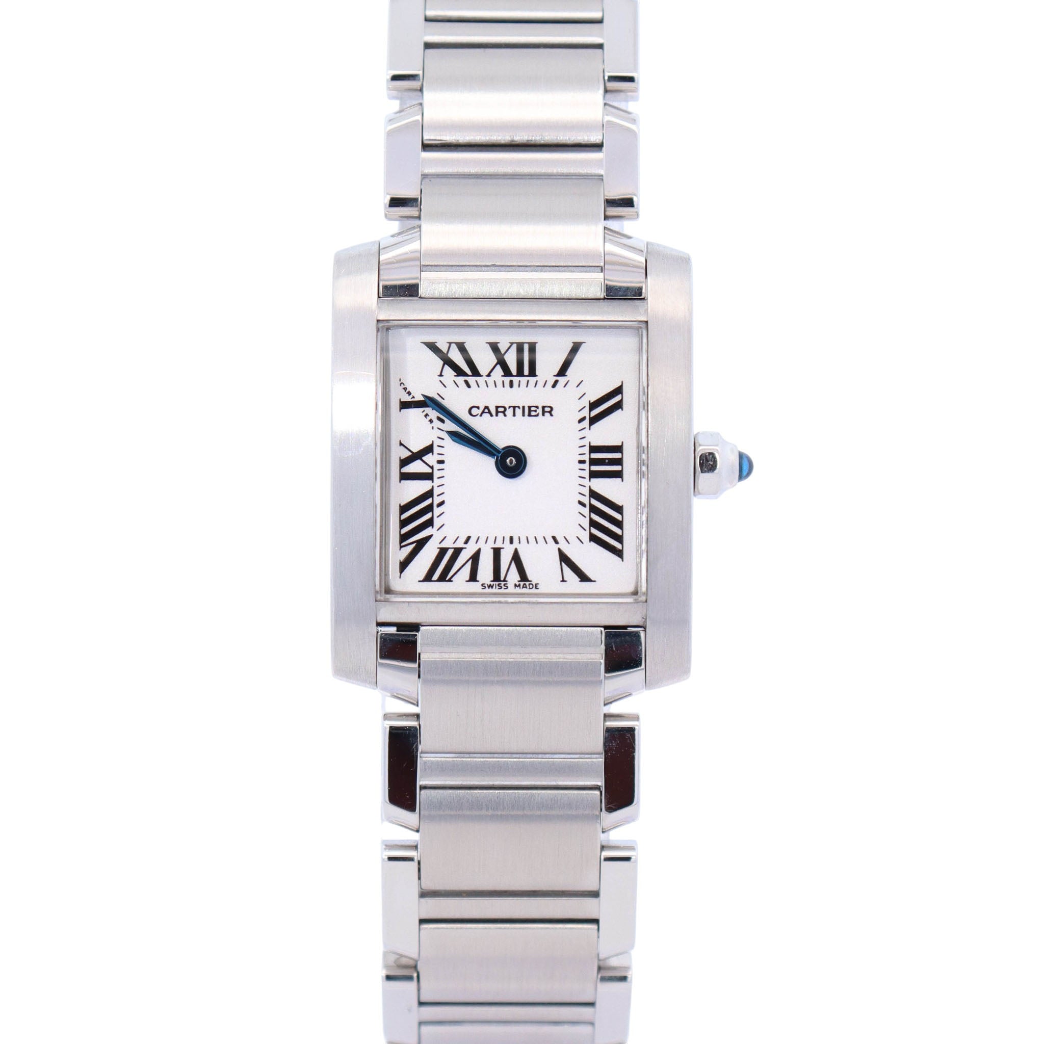 Cartier Tank 20mm Ivory Dial Watch Ref# W51008Q3