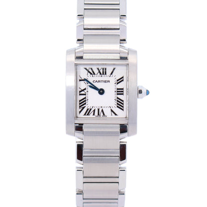 Cartier Tank 20mm Ivory Dial Watch Ref# W51008Q3