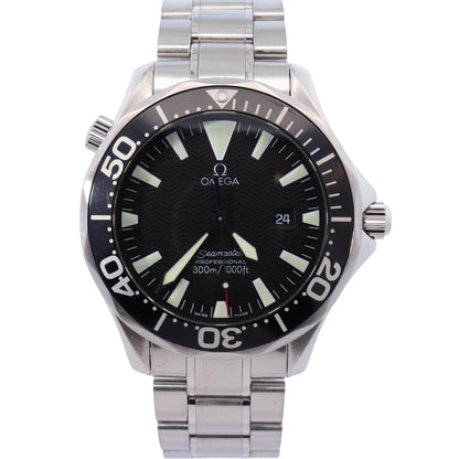 Omega Seamaster 41mm Black Dial Watch Ref# 2254.50 - Happy Jewelers Fine Jewelry Lifetime Warranty