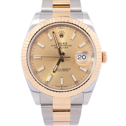 Rolex Datejust 41mm Champagne Dial Watch Ref# 126333