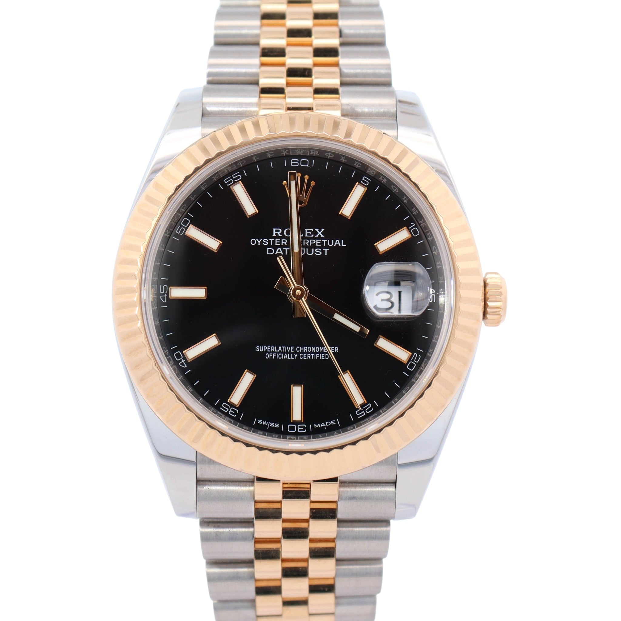 Rolex Datejust 41mm Black Dial Watch Ref# 126333