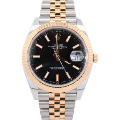 Rolex Datejust 41mm Black Dial Watch Ref# 126333