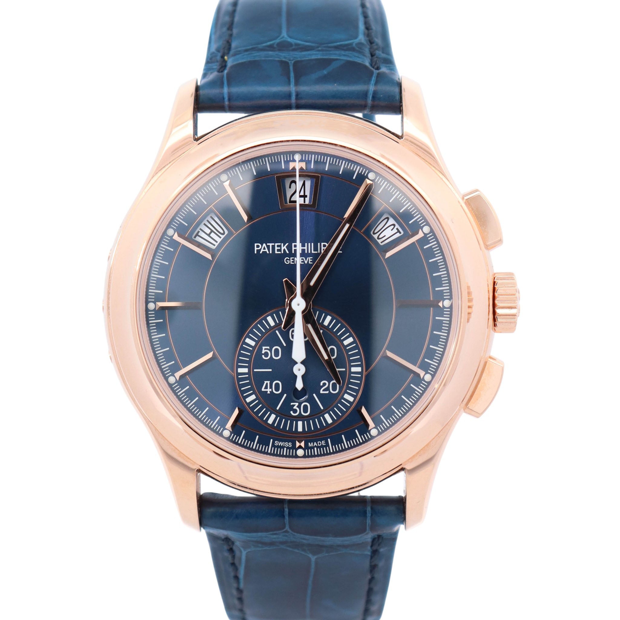Patek Philippe Annual Calendar 42mm Blue Dial Watch Ref# 5905R-010