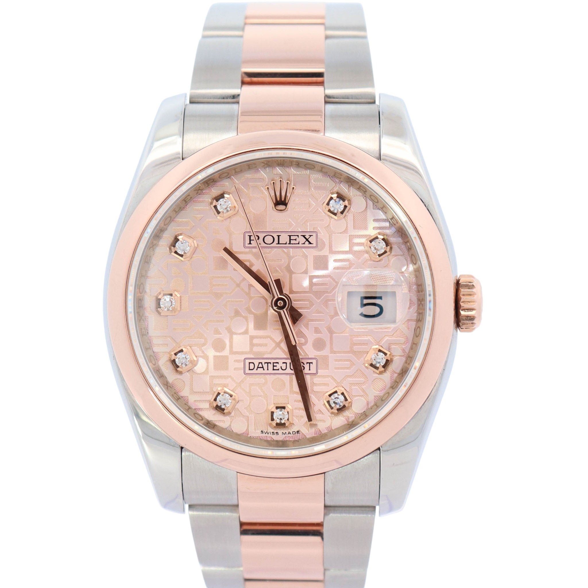 Rolex Datejust 36mm Pink Dial Watch Ref# 116201