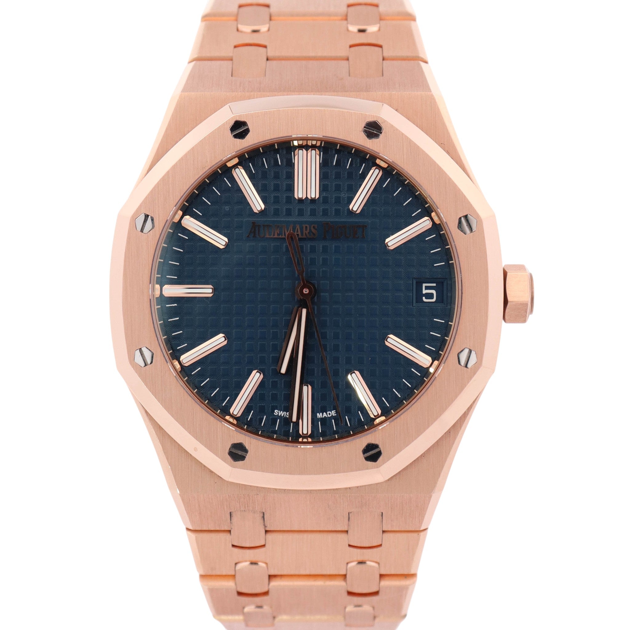 Audemars Piguet Royal Oak 41mm Blue Dial Watch Ref# 15510OR.OO