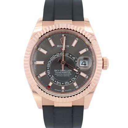 Rolex Sky-Dweller 42mm Rhodium Dial Watch Ref# 336235 - Happy Jewelers Fine Jewelry Lifetime Warranty