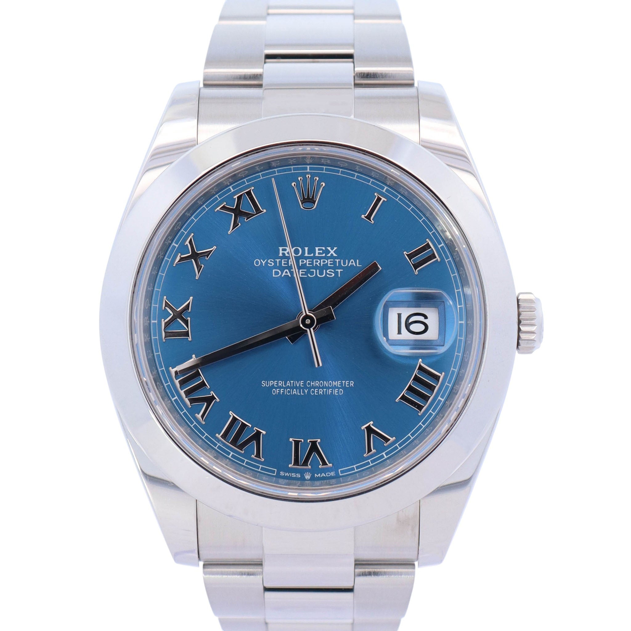 Rolex Datejust 41mm Blue Dial Watch Ref# 126300