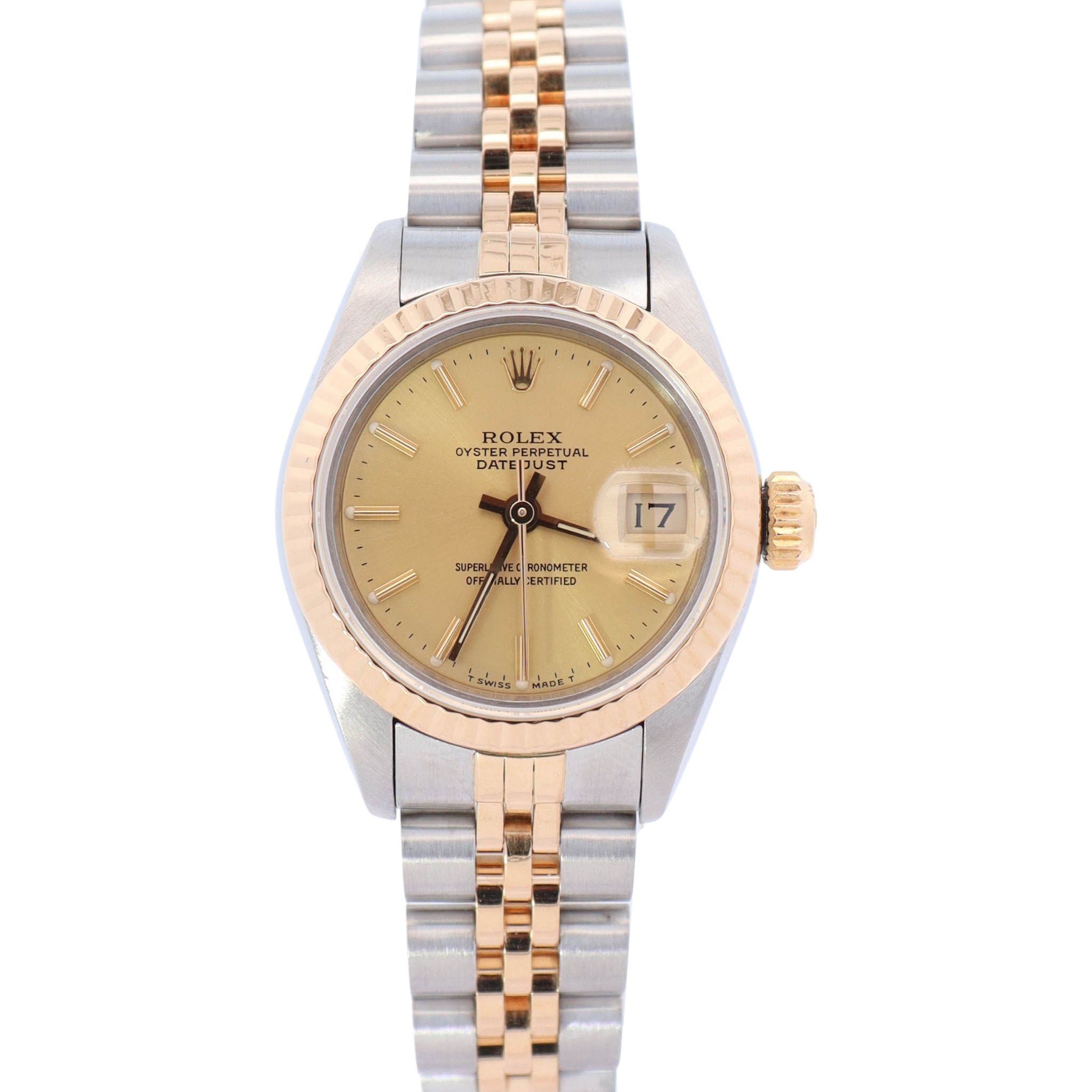 Rolex Datejust 26mm Champagne Dial Watch Ref# 69173 - Happy Jewelers Fine Jewelry Lifetime Warranty