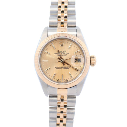 Rolex Datejust 26mm Champagne Dial Watch Ref# 69173