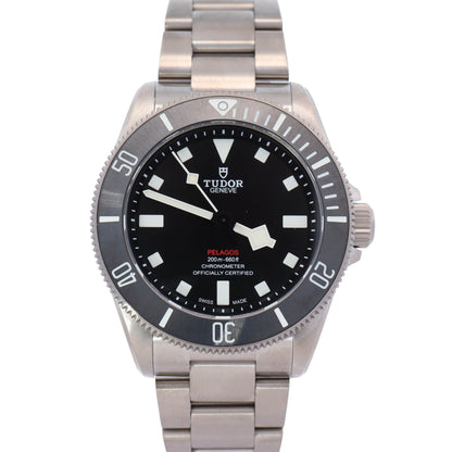Tudor Pelagos 39mm Black Dial Watch Ref# 25407N - Happy Jewelers Fine Jewelry Lifetime Warranty