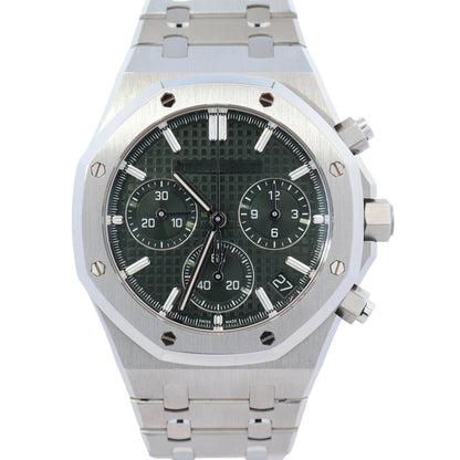 Audemars Piguet Royal Oak 41mm Green Dial Watch Ref# 26240ST.OO.1320ST.08