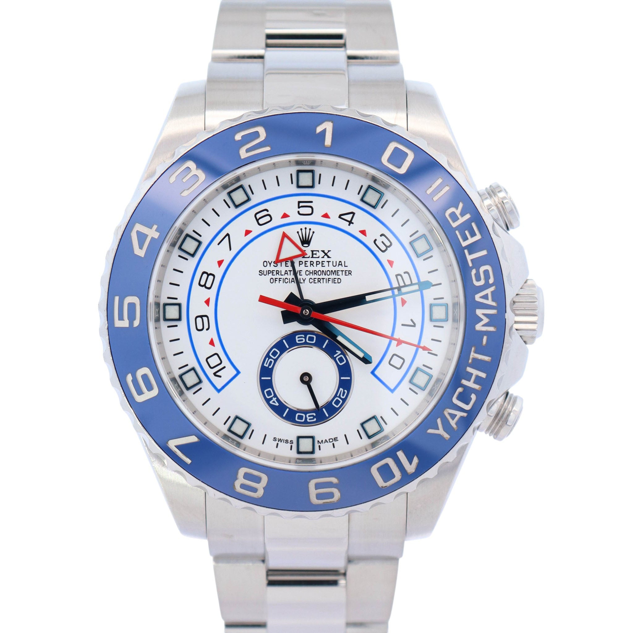 Rolex Yacht-Master II 44mm White Dial Watch Ref# 116680