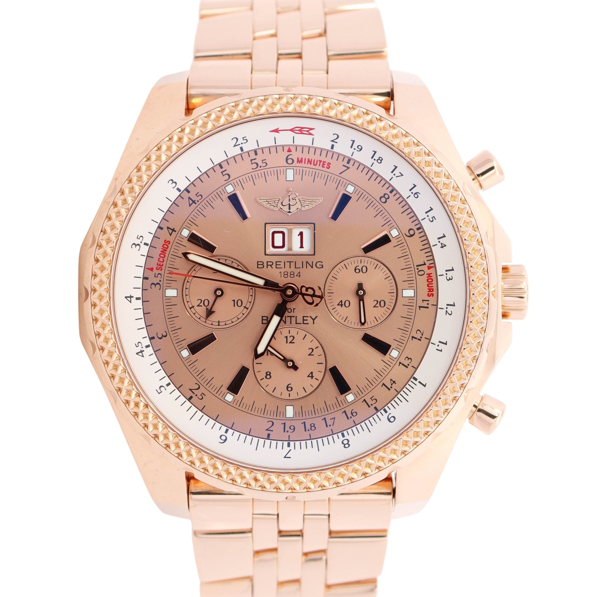 Breitling Bentley 48mm Rose Dial Watch Ref# H44362