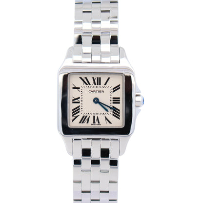 Cartier Santos Demoiselle 28mm White Dial Watch Ref# W25064Z5