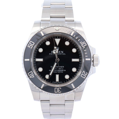 Rolex Submariner 40mm Black Dial Watch Ref# 114060