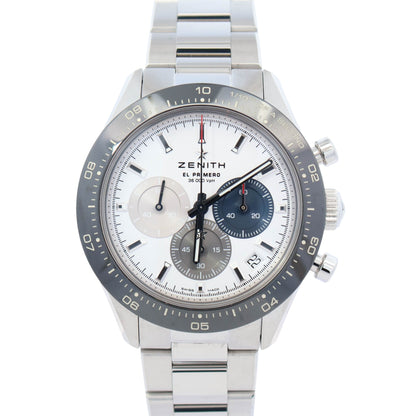 Zenith El Primero 41mm White Dial Watch Ref# 03.3100.3600/69.M3100