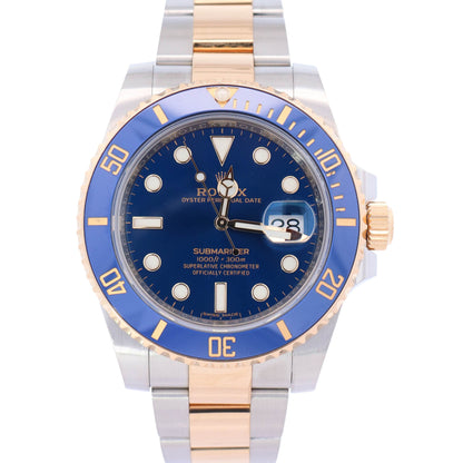 Rolex Submariner 40mm Blue Dial Watch Ref# 116613LB - Happy Jewelers Fine Jewelry Lifetime Warranty