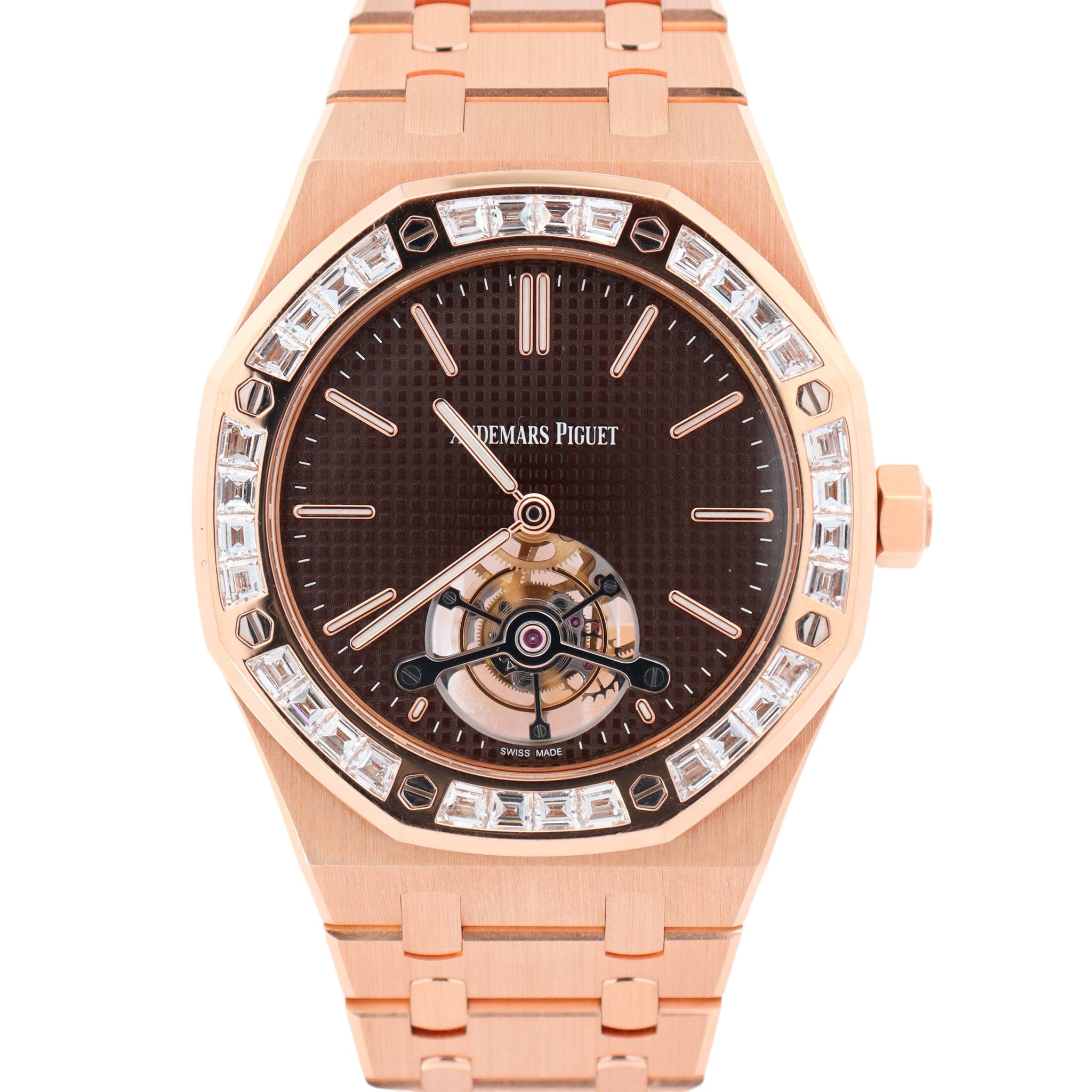 Audemars Piguet Royal Oak 41mm Brown Tourbillon Dial Watch Ref# 26516OR.ZZ.1220OR.01