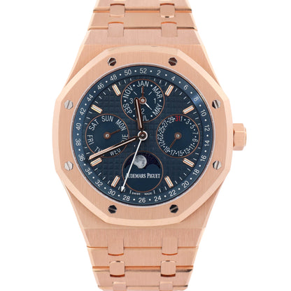 Audemars Piguet Royal Oak 41mm Blue Dial Watch Ref# 26574OR.OO.1220OR.02 - Happy Jewelers Fine Jewelry Lifetime Warranty